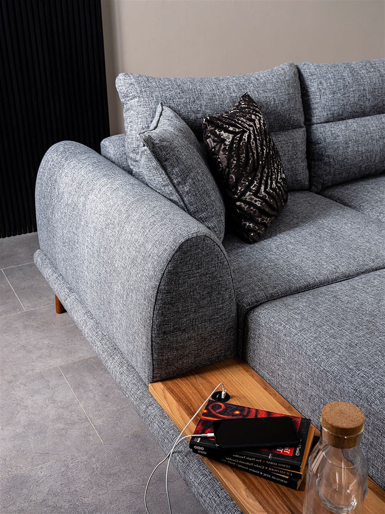 DECOR CORNER SOFA ANTHRACITE